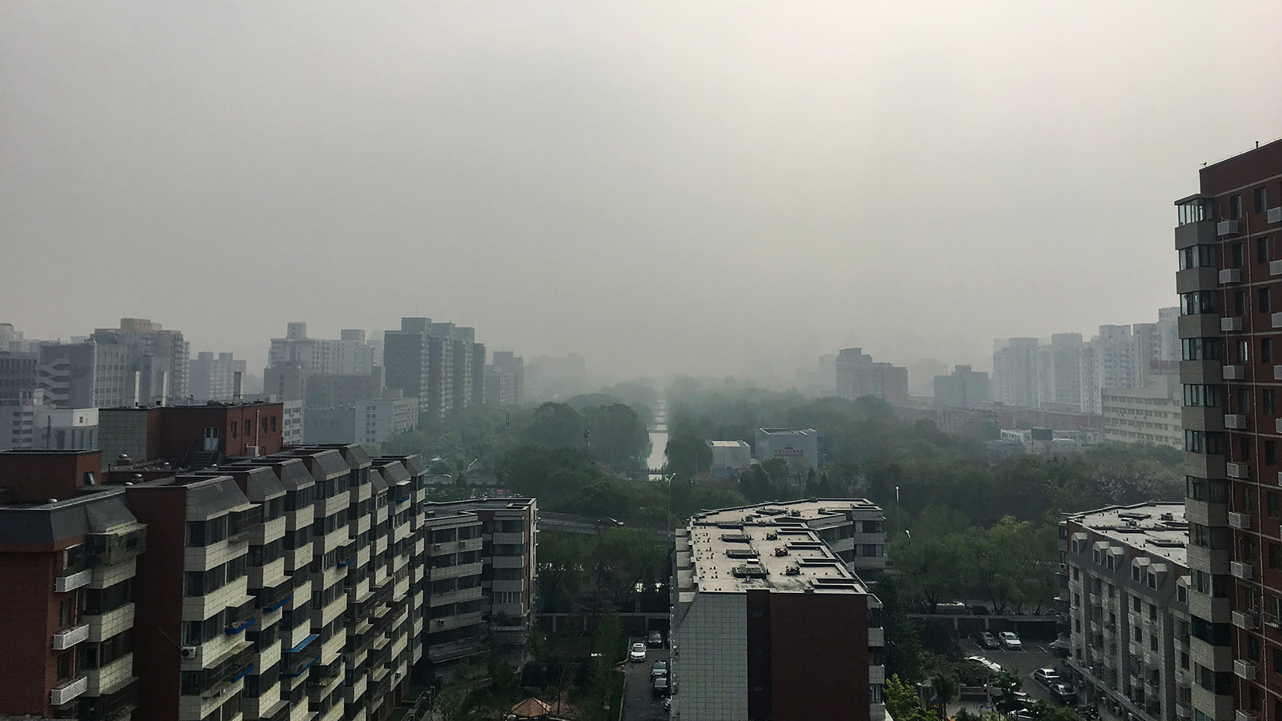 Air pollution in Beijing.