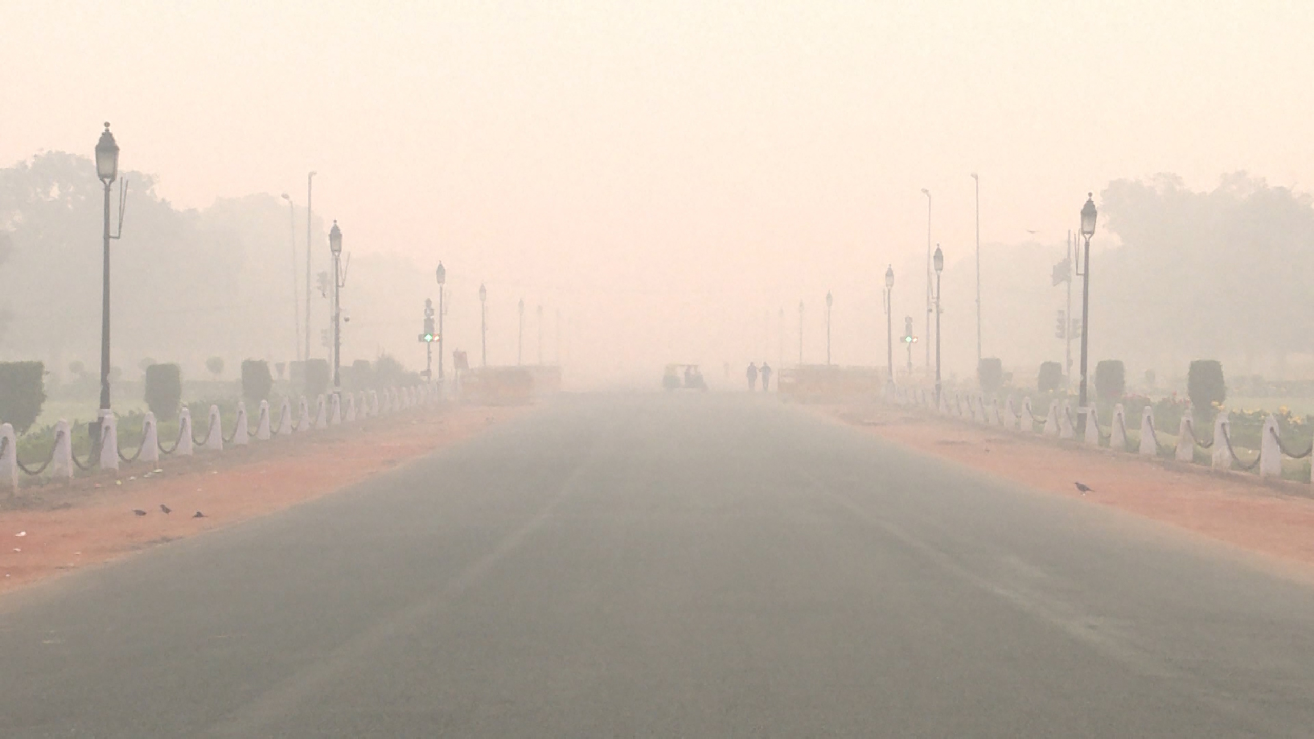 Air pollution in Beijing.