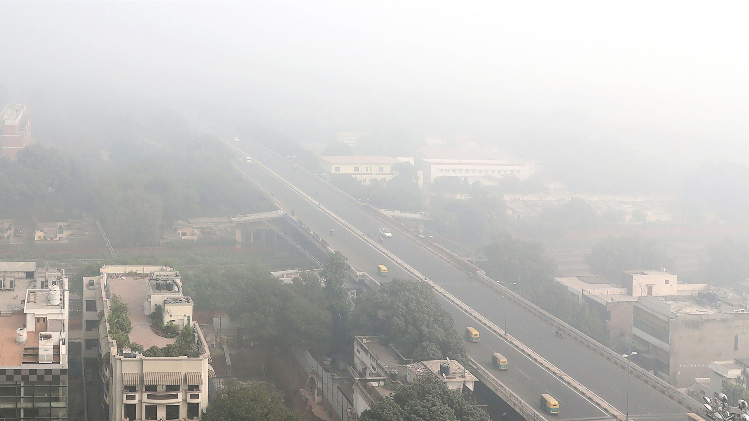 Air pollution in Beijing.